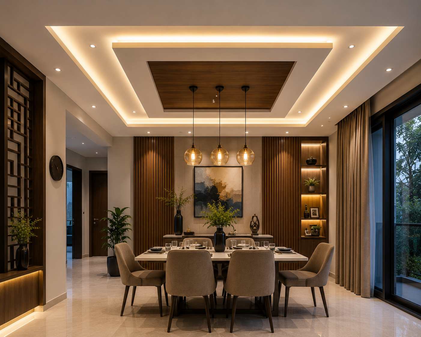 False ceiling dining