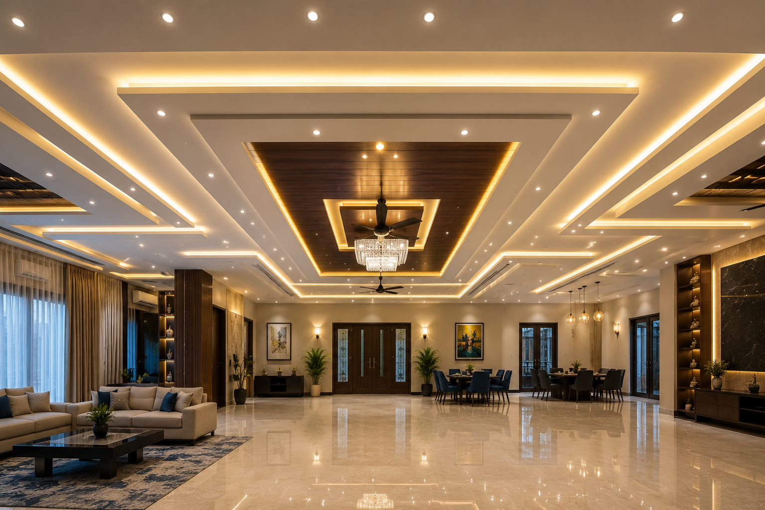 False ceiling hall
