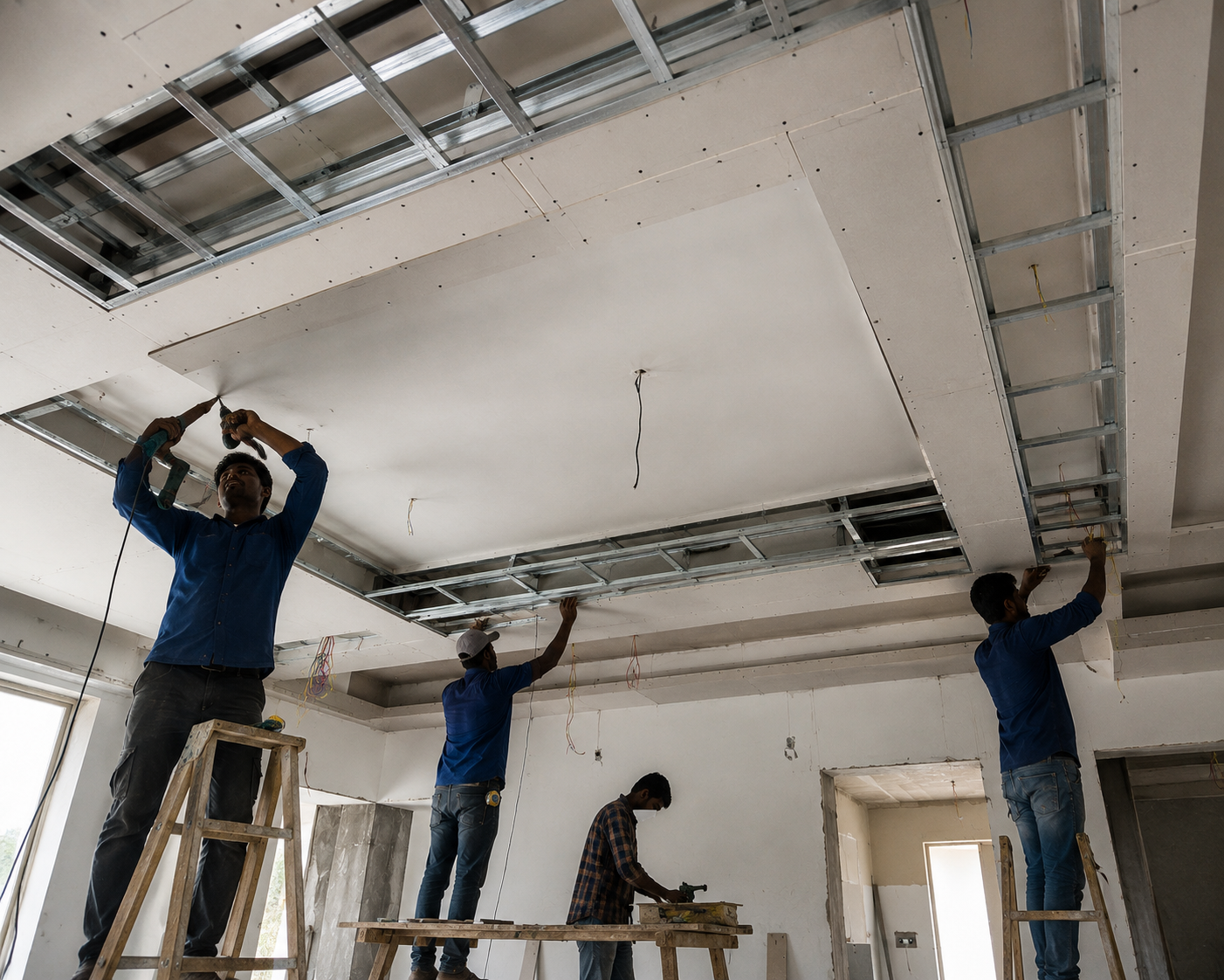 False ceiling installation