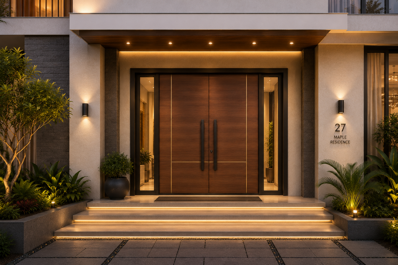 Fibre door installation