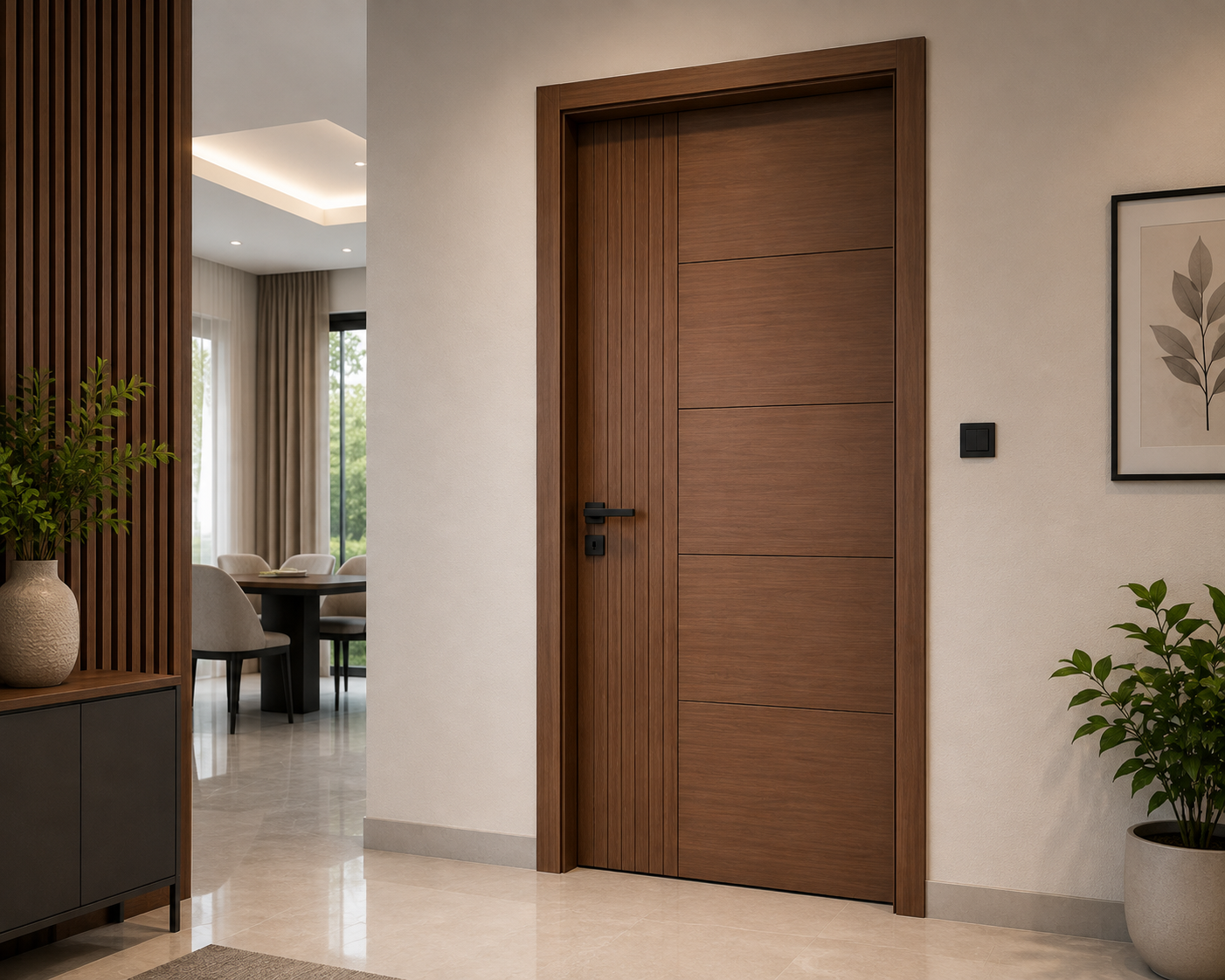 Modern fibre door