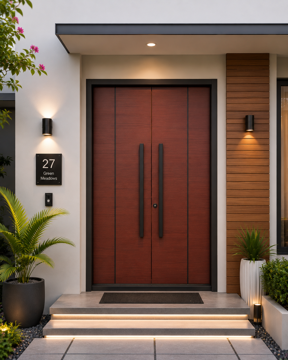 Fibre door installation