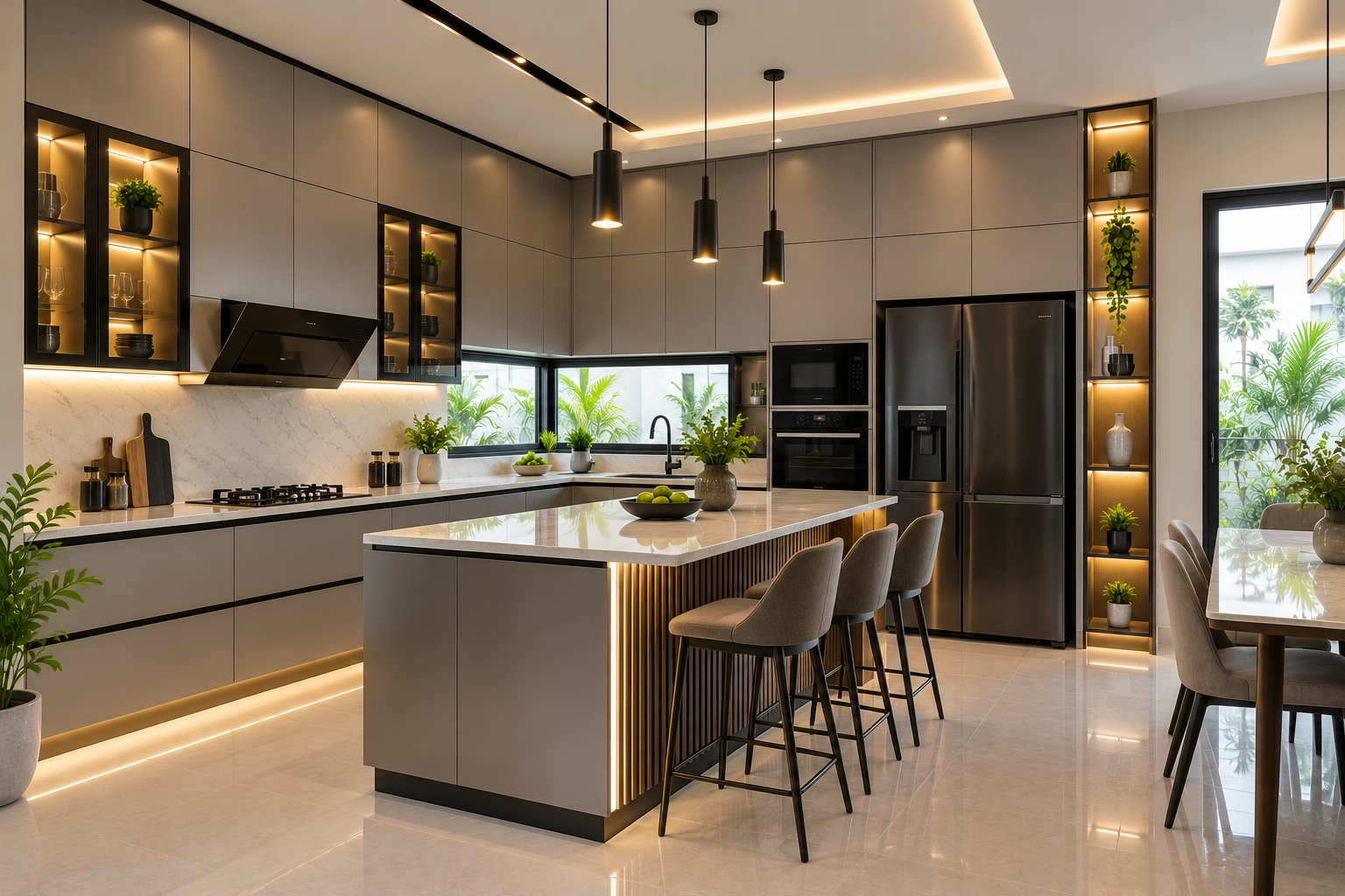 Contemporary kitchen interior