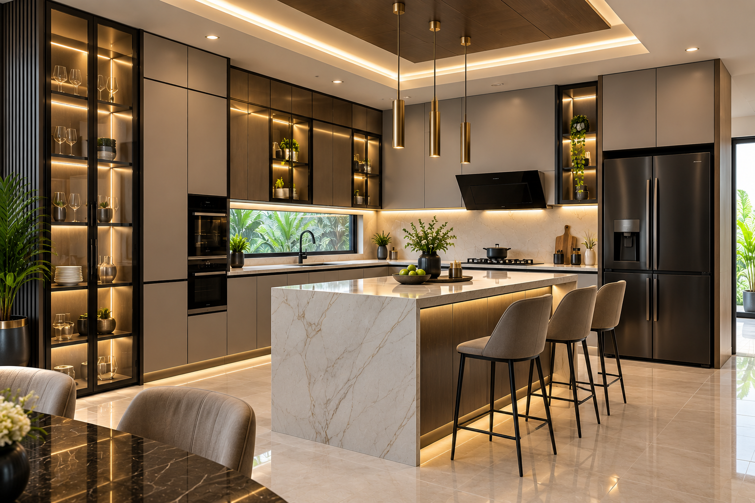Luxury kitchen cabinet project