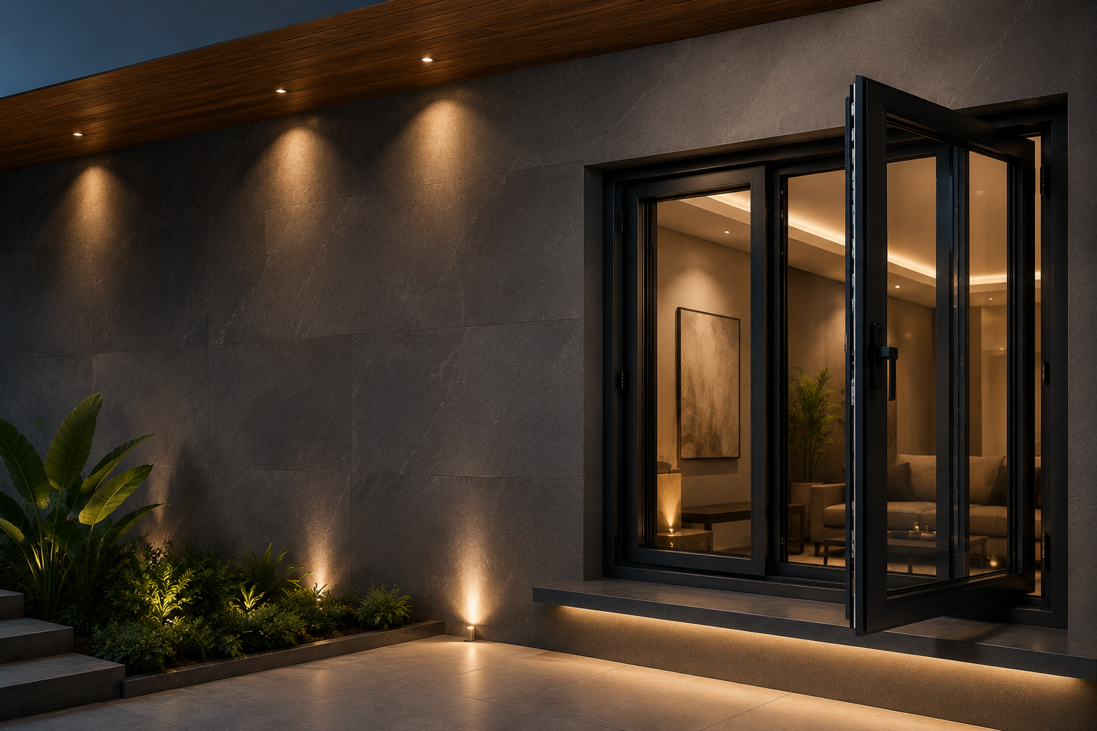 Premium open aluminium windows