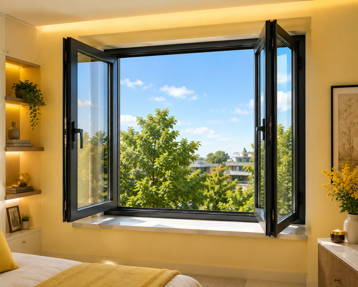 Open window interior