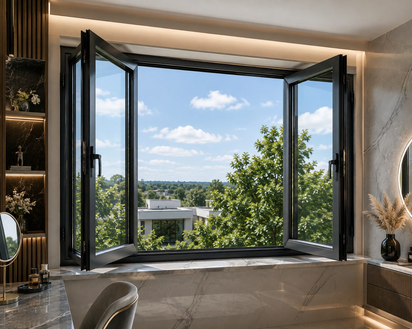 Modern open window